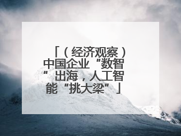 （经济观察）中国企业“数智”出海，人工智能“挑大梁”