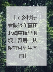 （乡村行·看振兴）藏在北魏重镇里的坝上雅居：从留守村到生态园