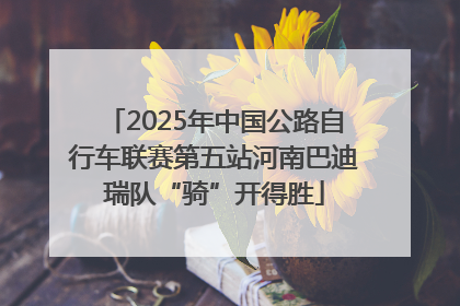 2025年中国公路自行车联赛第五站河南巴迪瑞队“骑”开得胜