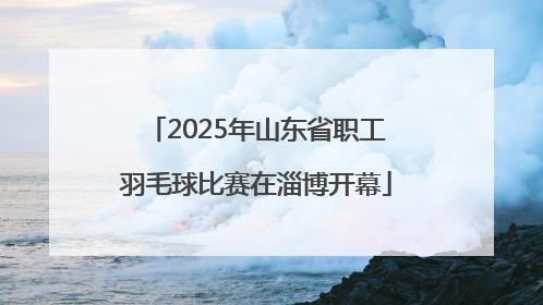 2025年山东省职工羽毛球比赛在淄博开幕
