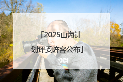 2025山海计划评委阵容公布
