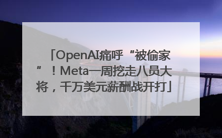 OpenAI痛呼“被偷家”！Meta一周挖走八员大将，千万美元薪酬战开打
